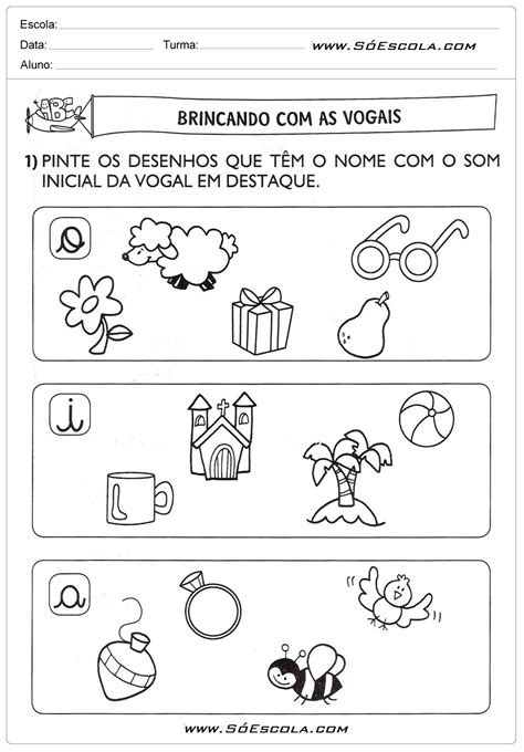 Atividades De Silabas Educação Infantil