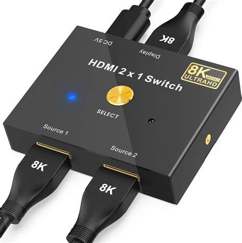 Amazon Gana Hdmi Switch K Hdmi Switcher Splitter In Out