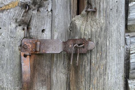 Antique Door Lock Wooden Door Stock Image Image Of Brown Close