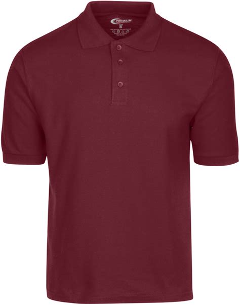 Wholesale Mens Polo Shirt Burgundy Medium Dollardays