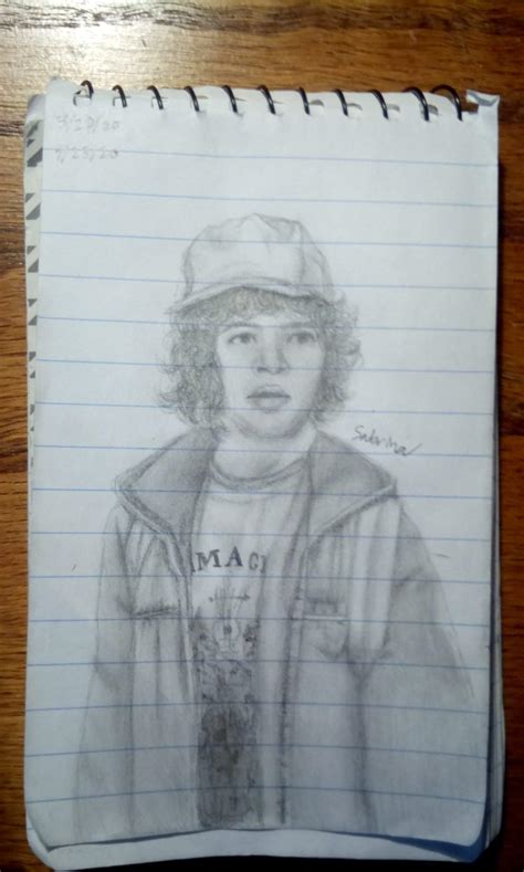 Dustin Henderson Drawing Vs Reference Photo Stranger Things Amino