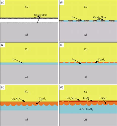 Schematics Of Interfacial Evolution During Isothermal Heating A