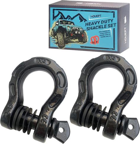 Eag 34 Shackles D Ring For Tow Strap Winch Off Road