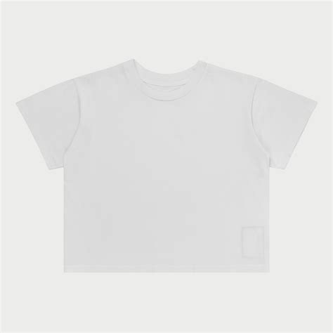 Basic Boxy Womens T Shirt White Cherry La