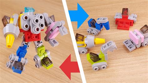 How To Build Micro LEGO 5 Vehicles Combiner Transformer Megastator