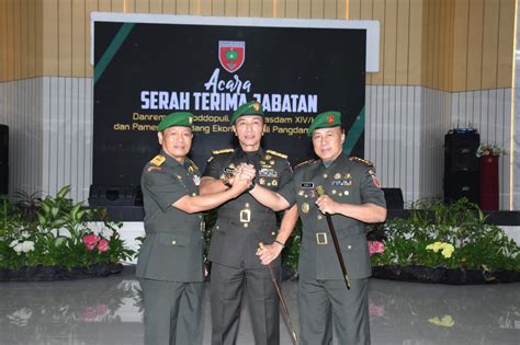 Serah Terima Jabatan Danrem 141 Toddopuli Pangdam Tekankan Slogan 6K