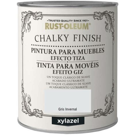 Xylazel Chalky Muebles Ml Gris Invernal Lata Rust Oleum Chalky