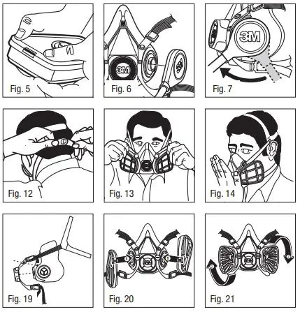 M Series Mask Kit Half Facepiece Respirator Instructions