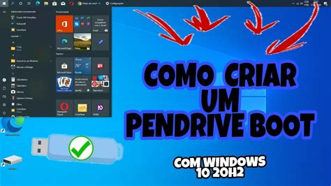 Criar Boot Windows 10 - video 2Como criar um pendrive boot com windows 10 20h2! - YouTube