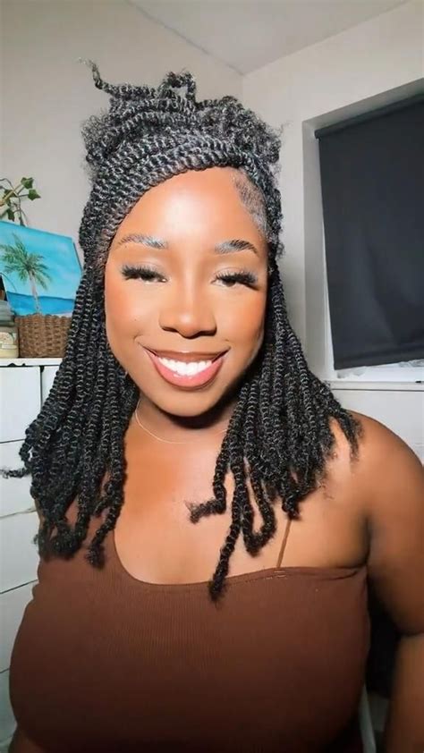 Mini Twist With Extensions Tutorial Easy Hairstyles Black Women