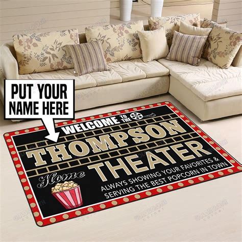 Personalized Home Movie Theater Rug Hl23702 Delishirt Store Movie