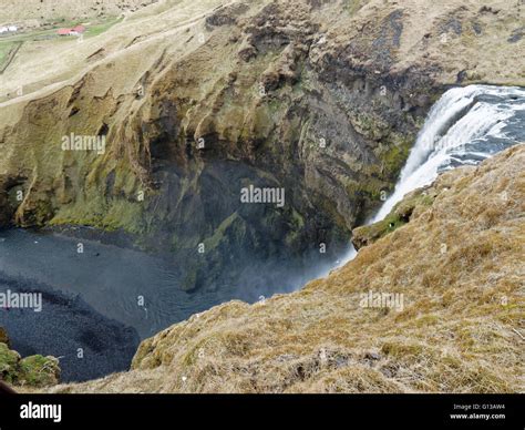 Skogafoss Waterfall Iceland Stock Photo Alamy