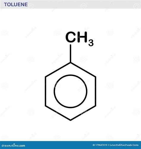 Toluene Molecule Illustration Stock Illustration Illustration Of