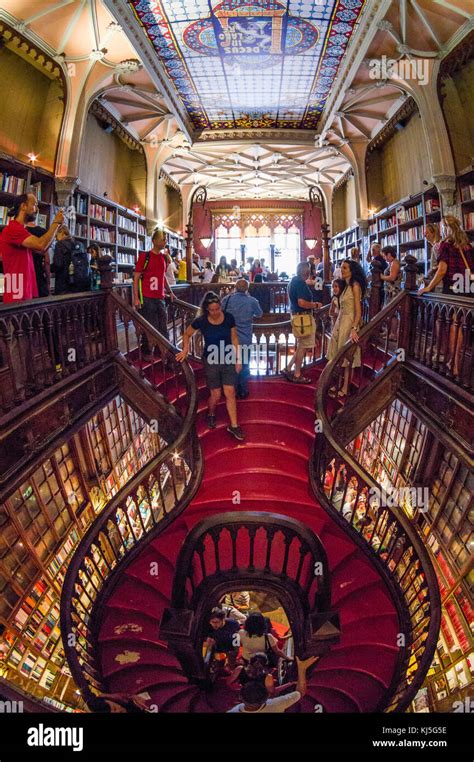 The World Famous Library Of Livraria Lello E Irmao Porto Portugal