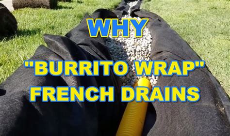 Burrito Wrap Geotextile Fabric French Drain Systems Curtain