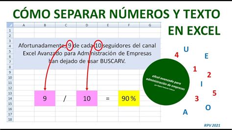 C Mo Separar N Meros Enteros Y Texto En Excel Youtube