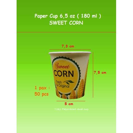 Jual Paper Hot Cup Gelas Kertas Oz Ml Jagung Isi Pcs Shopee Indonesia