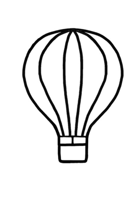 Hot Air Balloon Coloring Pages Free Download Underbart Skapad