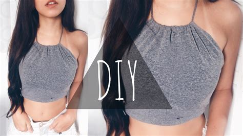 Diy Top Cropped Legging Halter Top Tumblr Customizar Roupas