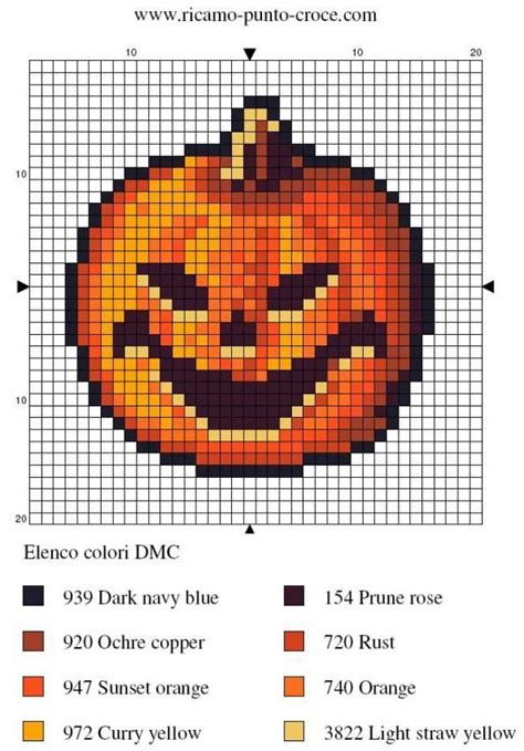 Free Cross Stitch Pattern Pumpkin Jack O Lantern There S No Easy To