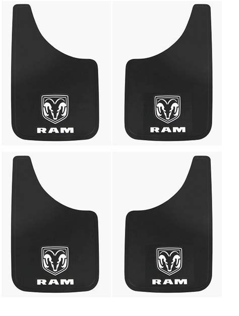 4 Pk Dodge Ram Logo 11x19 Inch Mud Flaps Splash Guards For Truck Suv