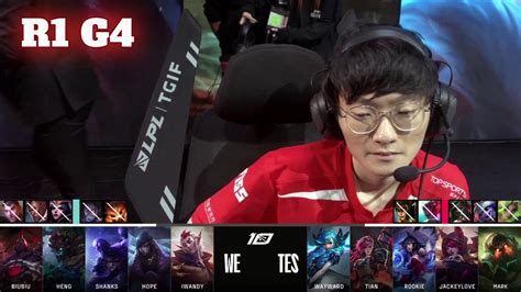 TES Vs WE Game 4 Round 1 LPL Spring 2023 Playoffs Top Esports Vs