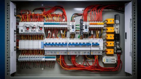 Compartimento Do Equipamento Elétrico Numa Subestação Completa Do