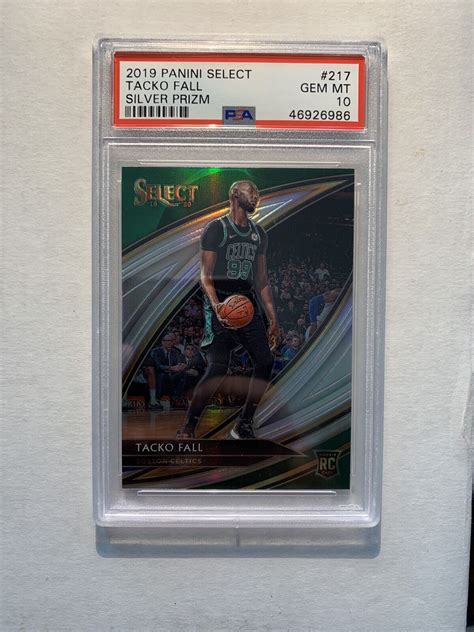 Panini Select Tacko Fall Rc Rookie Silver Prizm Courtside Sp