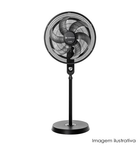 Ventilador de Coluna Turbo Conforto 6 pás Cadence Preto VTR870 220v O