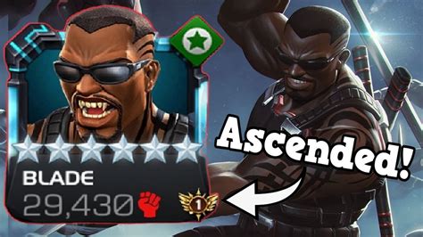 6 Star Rank 5 Ascended Blade My First Ascended 6 Star Marvel Contest Of Champions Youtube