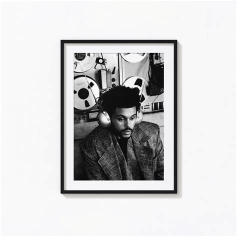 The Weeknd Posters The Weeknd Black And White Wall Art Music Poster Home Decor Photography