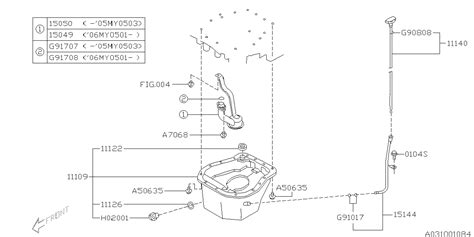 Subaru Forester Engine Oil Pan Gasket Sealing Oil Pan Aa