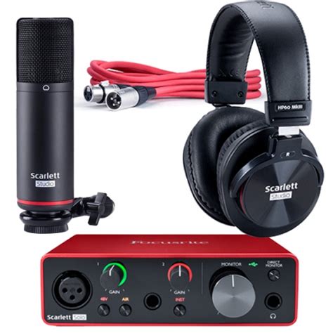 今季一番 Solo Scarlett Recording Solo Studio Focusrite Pack gen3 Scarlett