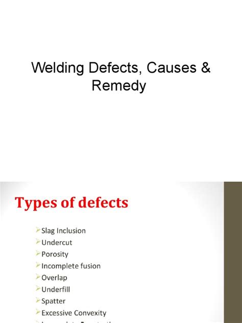 Welding Defects Pdf