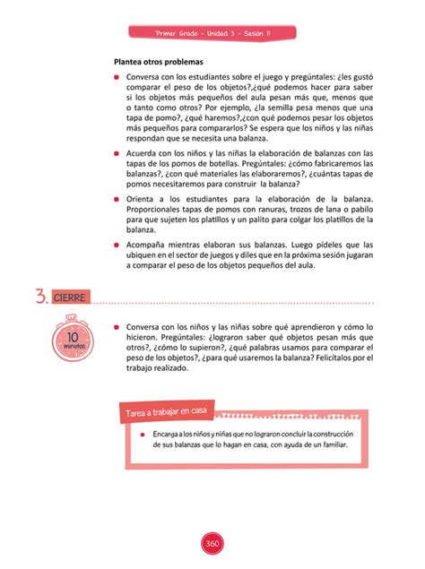 Sesión de Aprendizaje 11 de Unidad Didáctica 03 del Área de Matemática