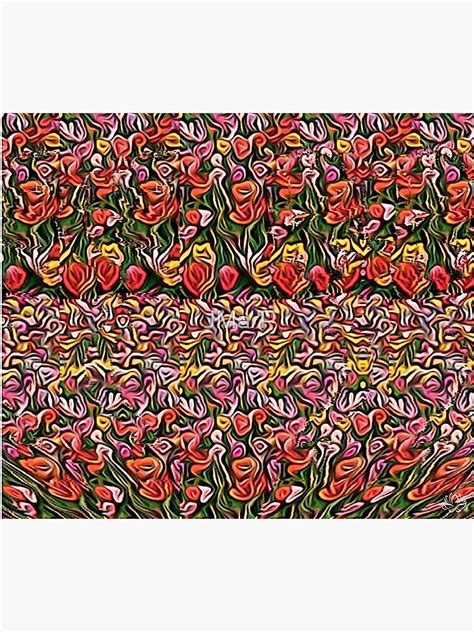 Flower Pot Stereogram Poster For Sale By JMarP Redbubble