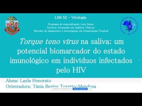 Virolog Titula O De Torque Teno V Rus Na Saliva Um Potencial