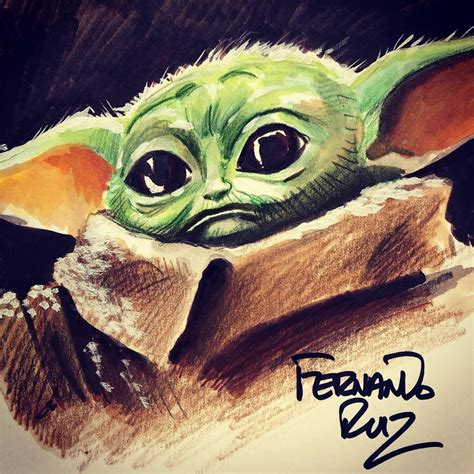 How To Paint Baby Yoda Eyes Brandon Russells Coloring Pages