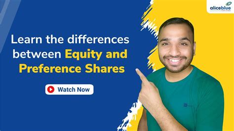 Learn The Differences Between Equity And Preference Shares Youtube