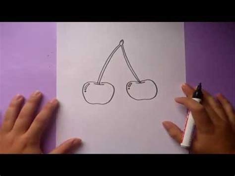 Como Dibujar Unas Cerezas Paso A Paso How To Draw Some Cherries YouTube