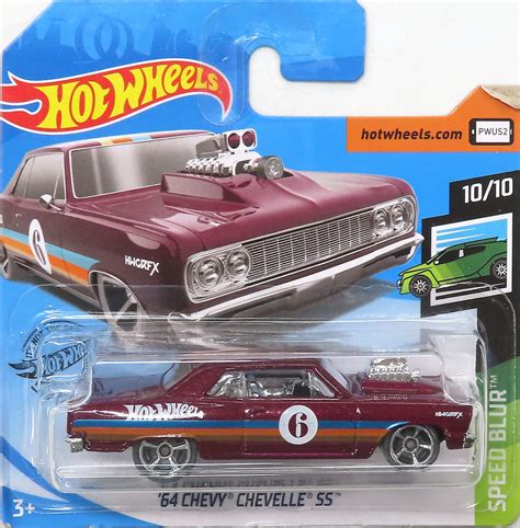 駿河屋 1 64 64 CHEVY CHEVELLE SS レッドオレンジブルー Hot Wheels SPEED BLUR FYF40 ホットウィールhotwheels