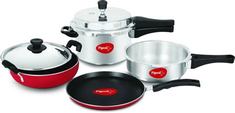 Pigeon Cookware Set Price in India - Buy Pigeon Cookware Set online at ...