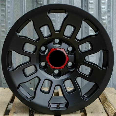 17 Wheels Fit Toyota 4runner Tacoma Gx470 Fj 17x8 6x139 Matte Black