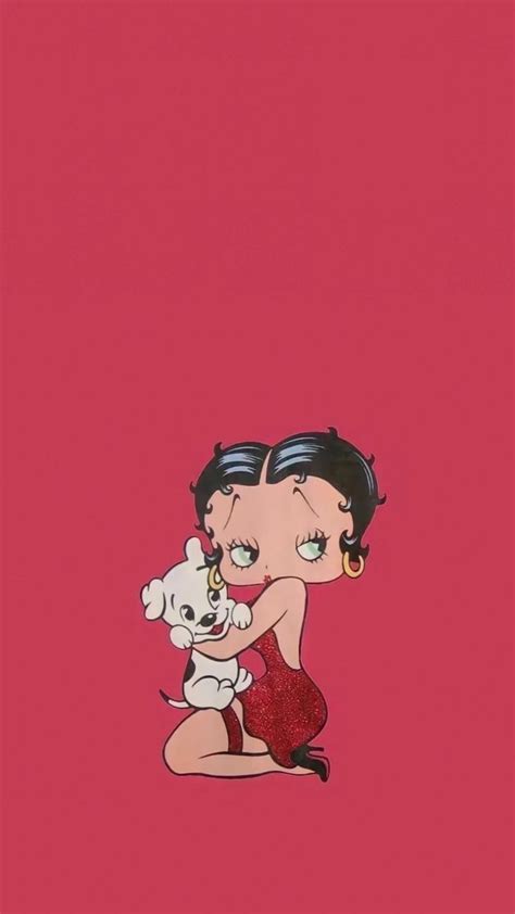 Betty Boop And Pudgy Hintergrund Iphone Vintage Hintergrundbilder