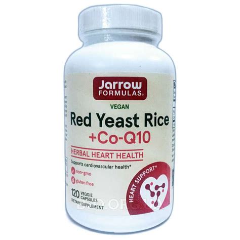 Red Yeast Rice Co Q10 120 Veggie Caps Jarrow Formulas