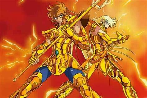 Aiolia De Leão E Shaka De Virgem Cavaleiros Do Zodiaco Cavaleiros Do