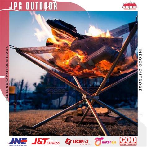 Jual Stand Api Unggun Portable Solid Fuel Camping Tool Piknik Kemah