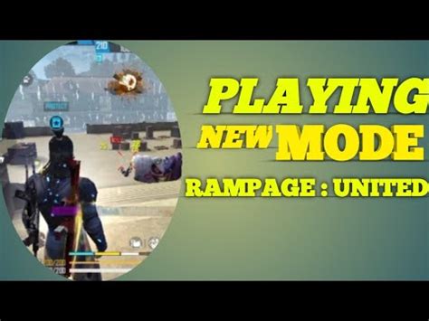 PLAYING NEW MODE RAMPAGE UNITED FREE FIRE MAX Newmode ONE SHOT