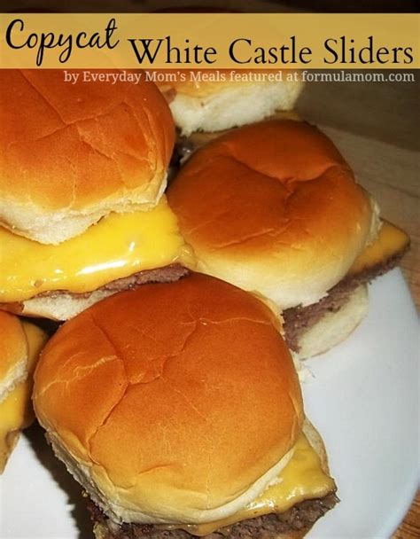 Copycat White Castle Sliders ~ Formula Mom | Texas Blogger