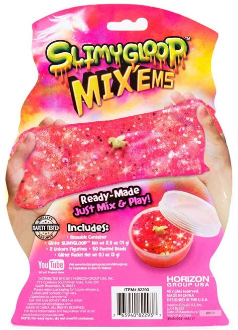 Slimygloop Mixems Unicorn Slime Kit Horizon Group Toywiz